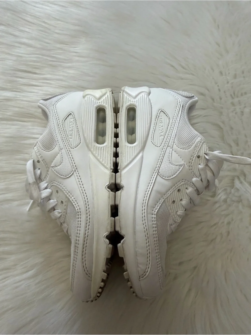 Nike Air Max 90 White Low-Top Sneakers Sz 6.5